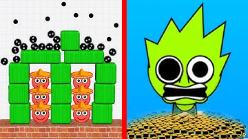 Hide Ball Vs Sprunki Run - I Found All Max Level Up Most Epic Gameplay #434