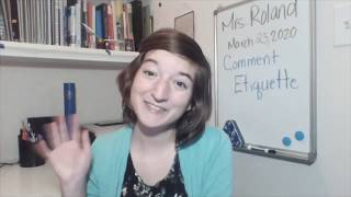 Google Classroom Comment Etiquette
