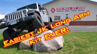 JK Build Series: Part 1, Front RockLink Long Arms