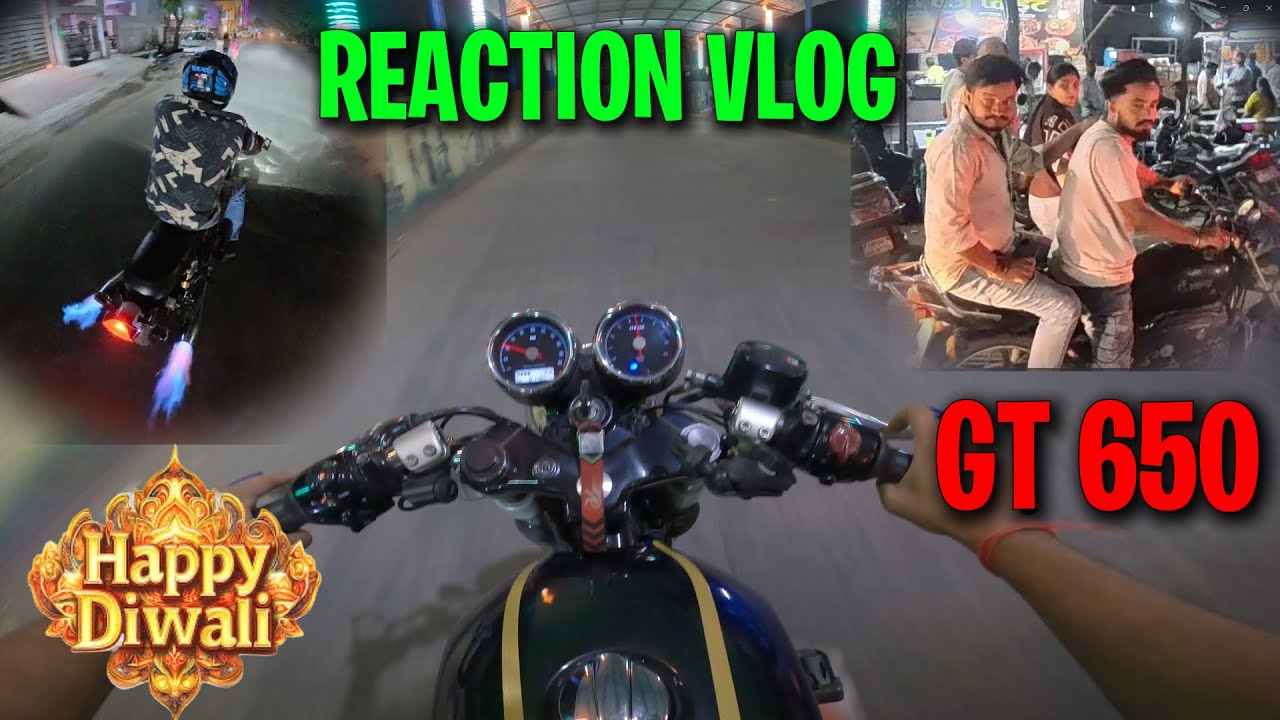 Public Reactions on My Code6 GT 650 🔥 | Diwali Night Ride Vlog 🎇
