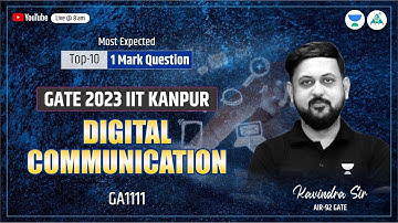 🔥1 Marks-Top 10 Digital Communication Questions for GATE 2023 | Kavindra Sir (AIR 92) #gate2023