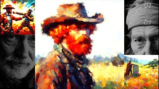 Red Headed Stranger - Willie Nelson | Lyrics into AI Art 4k