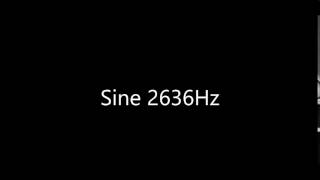 Sine 2636Hz Audio Only