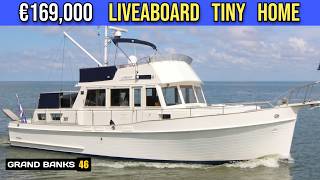 Is This The ULTIMATE €169k Liveaboard Tiny Home? (Grand Banks 46 Classic Tour)