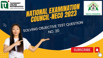 Find the quadratic equation whose roots are 2 and -1/3 || 2023 NECO SSCE General Mathematics