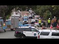 Raw video: Scene of gas leak, water main break in San Francisco Duboce Triangle neighborhood