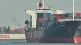 CONTAINER SHIP M/V 'OOCL DUBAI' & 'MOL BRIGHT'  刀根麻理子Ver.