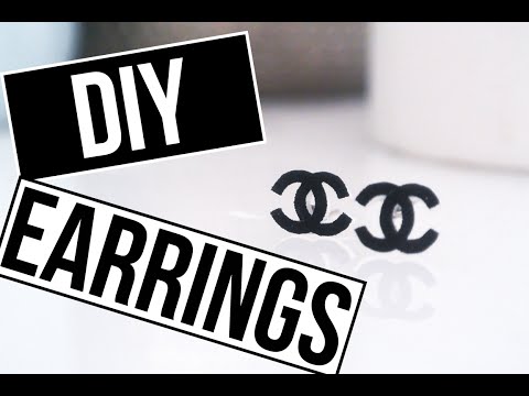 How to: Chanel Inspired Earrings  Chanel look-a-like earring tutorial 