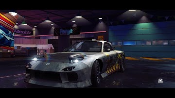 Upgrade garage  nfs no limits, wit Mazda Rx-7