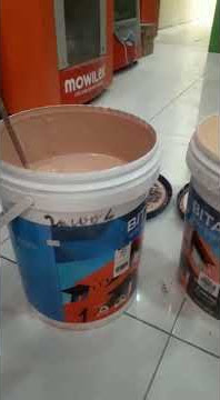 mixing Bitadur cat anti bocor,dengan mesin bor #pt bitalasia