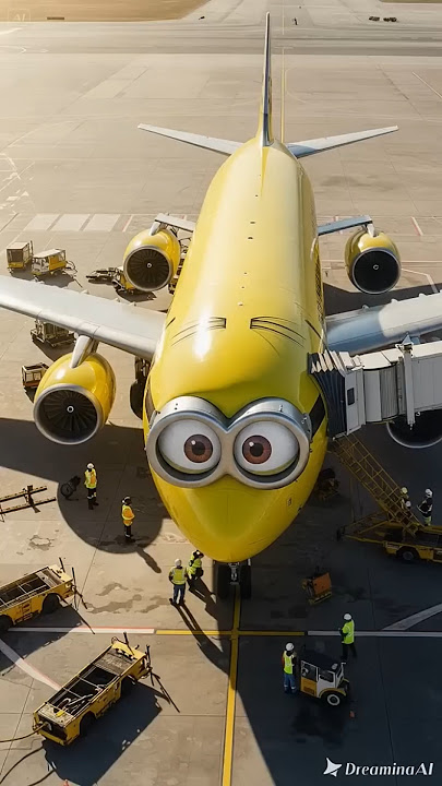 Banana Themed Airplane 🍌✈️✨ - Where Is This Plane? 👀 - Unique Aeroplane 😱😍⁉️