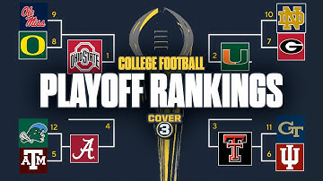 New College Football Playoff Rankings: Ohio State, Miami, Texas Tech, Alabama earn byes