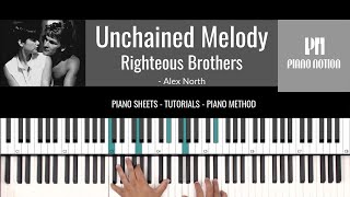 Download lagu Unchained Melody - Righteous Brothers - Ghost (Sheet Music - Piano Solo - Piano Cover - Tutorial)