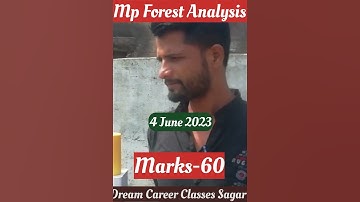 Mp Forest Guard 04 June 2023 Analysis || Mp Forest jail prahari, Vanrakshak 04 June Analysis forest
