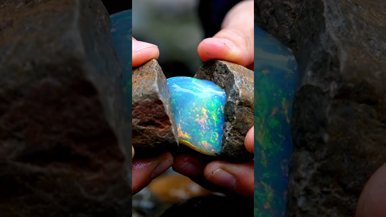 🌊 Opal Beneath the River Stone — AI Cinematic Macro ASMR