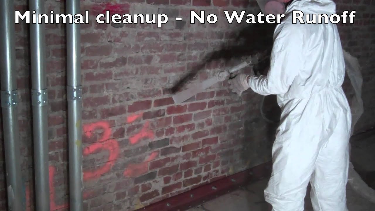 Dry Ice Blasting Interior Brick Walls YouTube