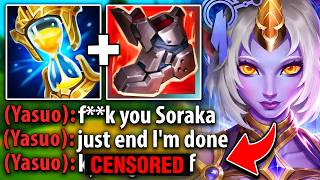 This guy locked in Yasuo so I countered him with Soraka mid (HE RAGED ALL GAME)