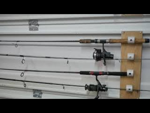 Fishing Rod Storage on Garage Door 