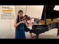Beethoven: Romance No. 2 in F, Op. 50 | SoHyun Ko, violin; Seonmi Lee, piano