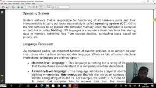 Software concept and operating system