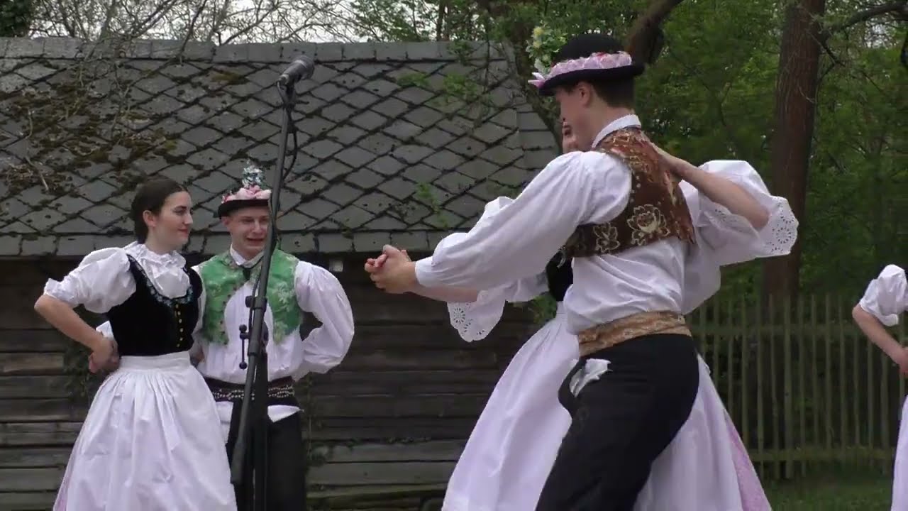 Stavění máje - vystoupení souboru Danaj