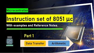 Instruction Set of 8051 Microcontroller with Examples | Part 1