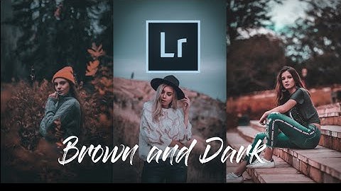 HOW TO EDIT BROWN AND BLACK- LIGHTROOM MOBILE TUTORIAL.