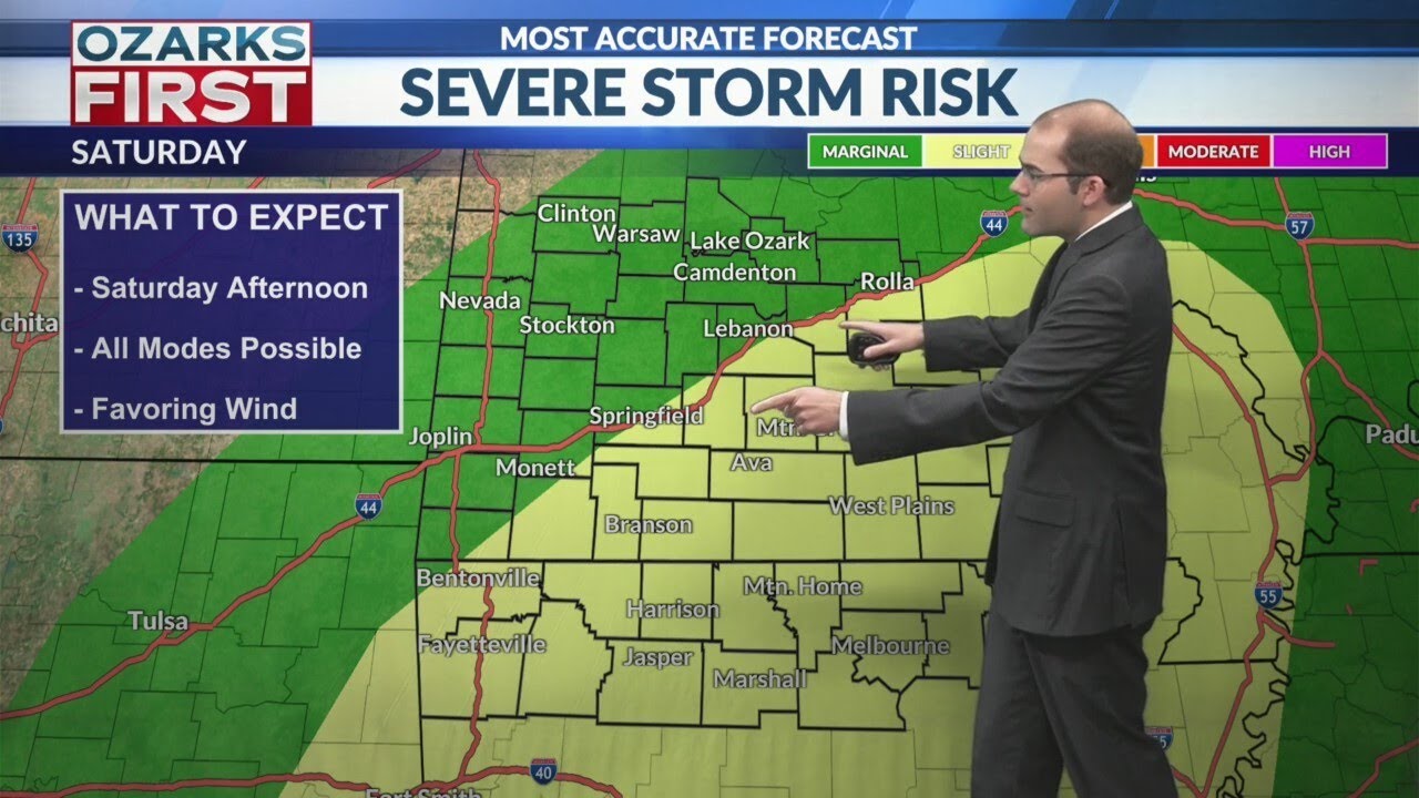 Thursday morning forecast on Saturday storm risk - YouTube