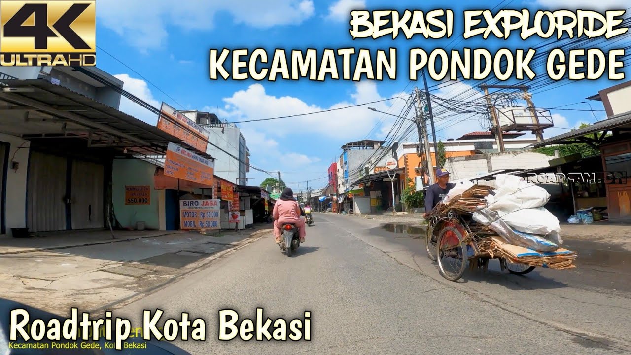 Roadtrip Menjelajahi Kecamatan Pondok Gede, Kota Bekasi • Menyusuri Sampai Pelosok [4K]