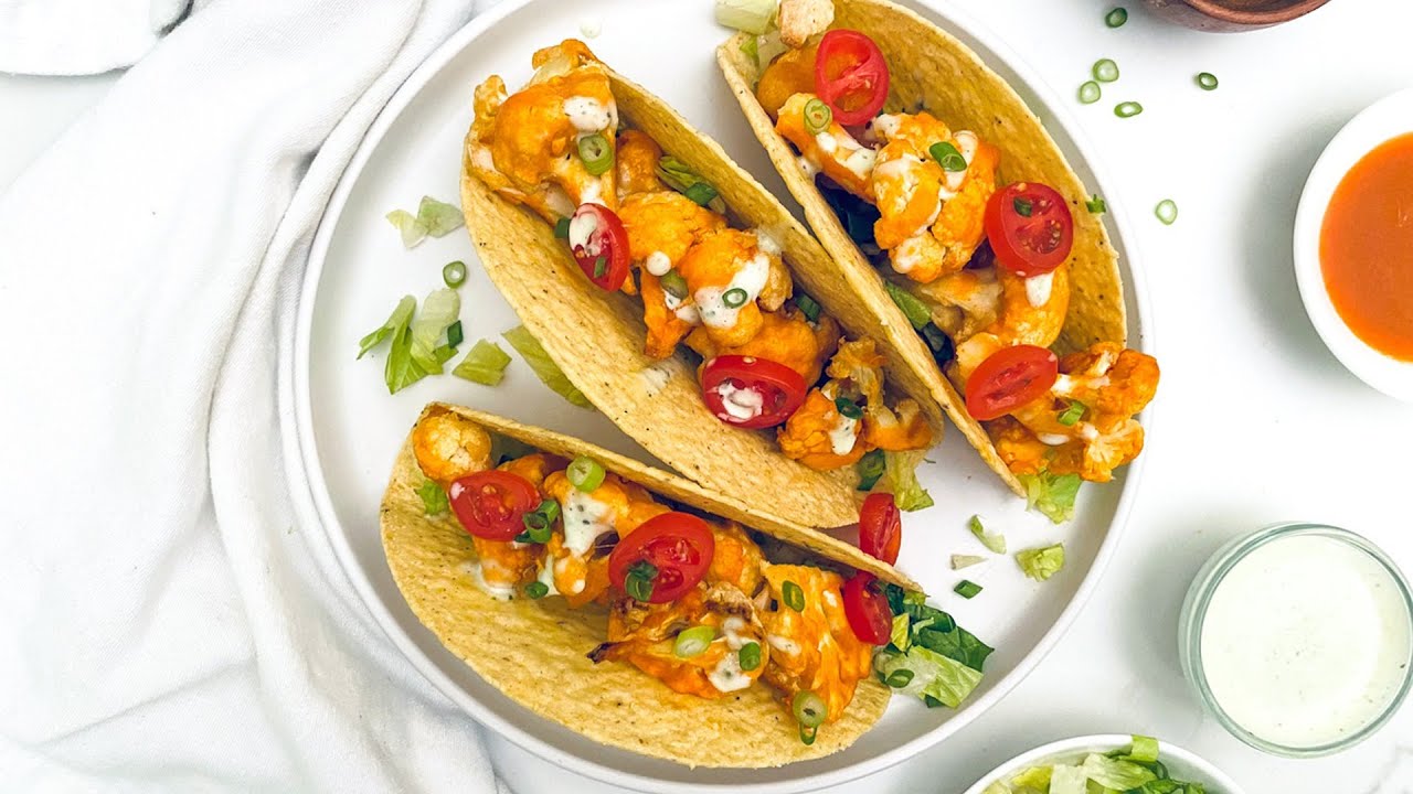 Air Fryer Buffalo Cauliflower Tacos Recipe