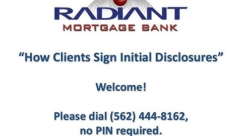 Initial Disclosures Tutorial