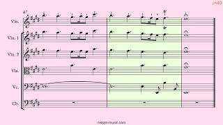 Vivaldi - Spring - Mov. 3 - Full Score - Study from Slow to Fast Tempo