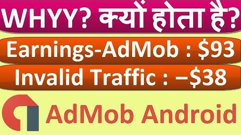 Invalid Traffic - AdMob Applications - AdWords Ads, Admob Impression CTR, Admob Network Report - CTR