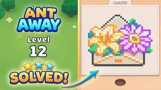 Ant Away Level 12 Walkthrough 🐜 | Pixel Puzzle Solution & Gameplay 🧩