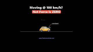 Constant Velocity  Zero Net Force Always