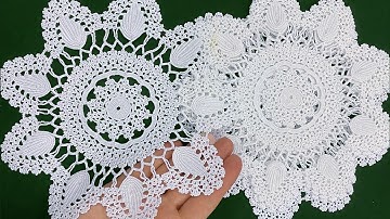 Step By Step Tutorial Crochet Tablecloth, Table Mat Part 1 🧶 Made Easy for Crochet Beginners