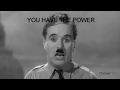 A SPEECH FOR ALL TIMES / GREATEST SPEECH EVER / Charlie Chaplin