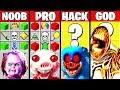 Minecraft Battle: HORROR BOSS CRAFTING CHALLENGE - NOOB vs PRO vs HACKER vs GOD ~ Funny Animation