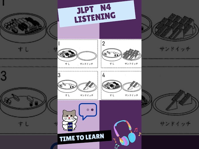 N4 JLPT old question Listening  #japaneselanguageproficiencytest