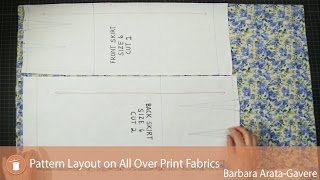 Pattern Layout On All Over Print Fabrics