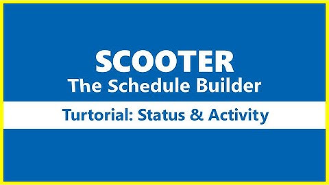 SCOOTER The Schedule Builder -- Activity Report