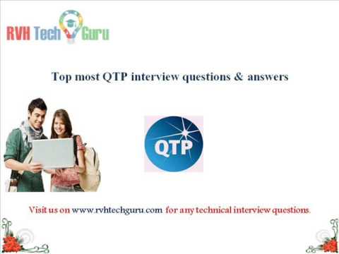 Top most QTP interview questions and answers-RVH Tech guru