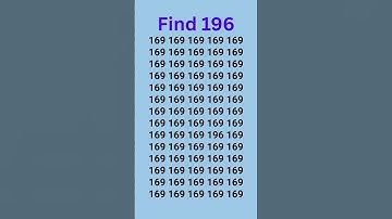 can you find 196  in 5 seconds? #wordpuzzlegame #game #mathematics #mindbendingquiz #puzzle