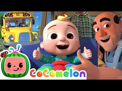 Wheels on the Bus V1 - @Cocomelon - Nursery Rhymes  | Kids Song | Yellow Bus | CoComelon