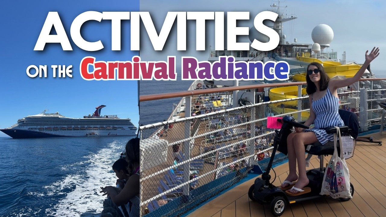 What to Do on Carnival Radiance 🚢 Cruise Activities, Shows & Accessibility Mobility Scooter Review