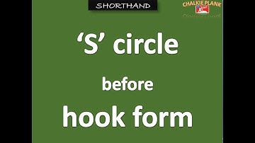 s circle before initial hooks in shorthand by Chalkie Plank