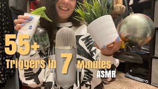 ASMR | 55+ triggers in 7 minutes, FAST asmr | ASMRbyJ