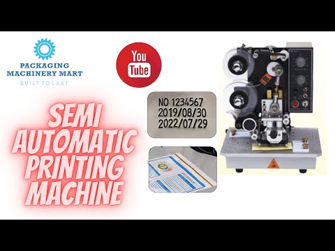 SEMI AUTOMATIC RIBBON PRINTING MACHINE