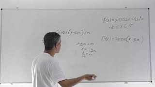 פתרון בגרות 581 קיץ 2019 מועד ב שאלה 6-חקירת פונקציה טריגונמטרית
