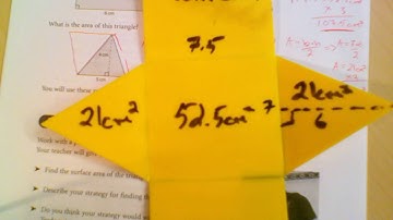 Math - gr 8 - surface area of a right triangular prism - 4.4